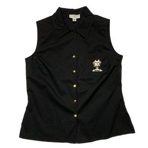 St. John Sport by Marie Gray Sleeveless Shirt - Black